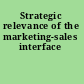 Strategic relevance of the marketing-sales interface