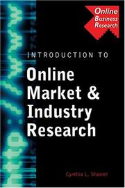 Introduction to online market & industry research : search strategies, case study, problems, and data source evaluations and reviews /