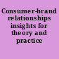 Consumer-brand relationships insights for theory and practice /