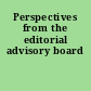 Perspectives from the editorial advisory board