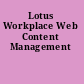 Lotus Workplace Web Content Management