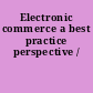 Electronic commerce a best practice perspective /