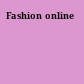 Fashion online