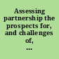 Assessing partnership the prospects for, and challenges of, modernisation /