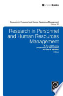 Research in personnel and human resources management /