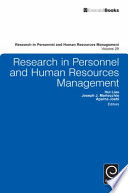 Research in personnel and human resources management