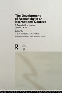 The development of accounting in an international context a festschrift in honour of R.H. Parker /