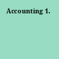 Accounting 1.