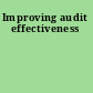 Improving audit effectiveness