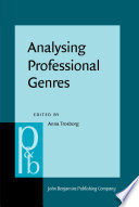 Analysing professional genres