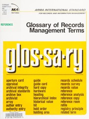 Glossary of records management terms