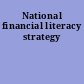 National financial literacy strategy