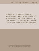 Denmark : financial sector assessment program: detailed assessment of observance of the Basel Core principles for effective banking supervision /