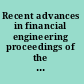 Recent advances in financial engineering proceedings of the 2008 Daiwa International Workshop on Financial Engineering : Otemachi Sankei Plaza, Tokyo, Japan, 4-5 August 2008 /