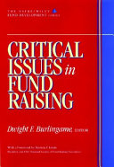 Critical issues in fund raising /