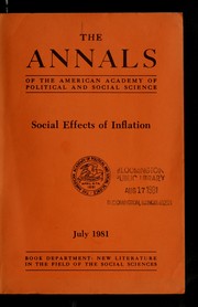 Social effects of inflation /