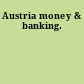 Austria money & banking.