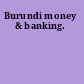 Burundi money & banking.