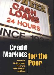Credit markets for the poor /