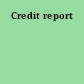 Credit report