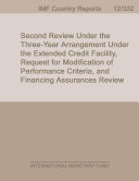 Côte d'Ivoire : second review under the three-year arrangement under the extended credit facility, request for modification of performance criteria, and financing assurances review /