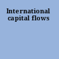 International capital flows