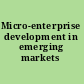 Micro-enterprise development in emerging markets