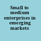 Small to medium enterprises in emerging markets