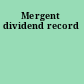 Mergent dividend record