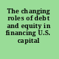 The changing roles of debt and equity in financing U.S. capital formation