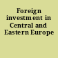 Foreign investment in Central and Eastern Europe