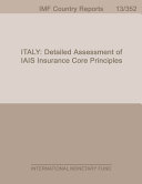 Italy : Detailed Assessment of IAIS Insurance core Principles.