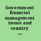 Government financial management issues and country studies /
