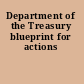 Department of the Treasury blueprint for actions