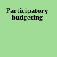 Participatory budgeting