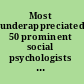 Most underappreciated 50 prominent social psychologists describe their most unloved work /