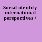 Social identity international perspectives /