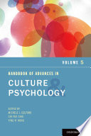 Handbook of advances in culture and psychology.