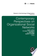 Contemporary perspectives on organizational social networks /