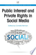 Public interest and private rights in social media /