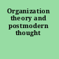 Organization theory and postmodern thought