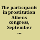 The participants in prostitution Athens congress, September 9-12, 1963.