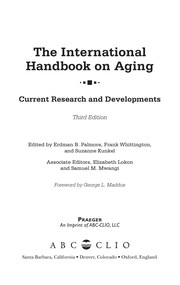 The international handbook on aging : current research and developments /