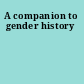 A companion to gender history