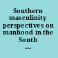 Southern masculinity perspectives on manhood in the South since Reconstruction /