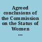Agreed conclusions of the Commission on the Status of Women on the critical areas of concern of the Beijing Platform for Action, 1996-2005