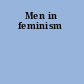 Men in feminism