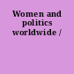 Women and politics worldwide /