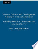 Women, culture, and development a study of human capabilities /