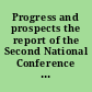 Progress and prospects the report of the Second National Conference of Governors' Commissions on the Status of Women /